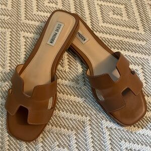 Steve Madden HADYN COGNAC LEATHER Sandals